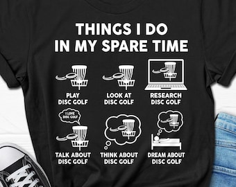 Disc Golf Lover T-shirt for Men, Disc Golf Shirt for Him, Frisbee Golf Tee for Dad, Funny Disc Golf Dad Gift, Frisbee Men's Shirt from Wife