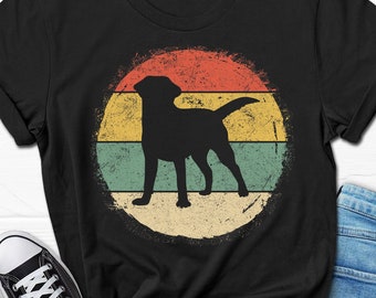 Labrador Gift Shirt, Labrador Retro Classic T-shirt, Labrador Mom Shirt, Lab Dad T shirt, Labrador Dog Gifts, Golden Lab Vintage Tee