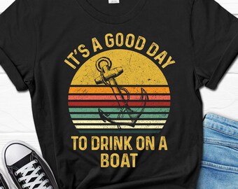 Husband Boating Lover Gift For Him, Pontoon Owner Shirt For Men, Papa Sailing Tee, Boat Men's Gifts From Wife, Father's Day Funny T-Shirt