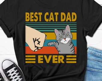 Best Cat Dad Ever, Father's Day Gift, American Shorthair, Funny Cat Shirt, Shorthair Owner Gift, Cat Dad T-Shirt, Cat Lover Tee For Him