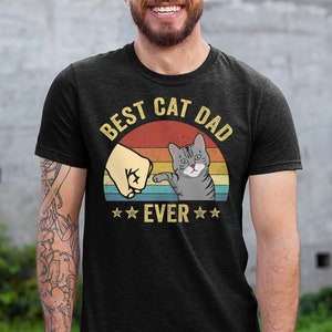 Father's Day Shirt, American Shorthair, Best Cat Dad Ever, Shorthair Cat Shirt, Shorthair Owner Gift, Cat Dad T-Shirt, Cat Lover Tee For Him image 9