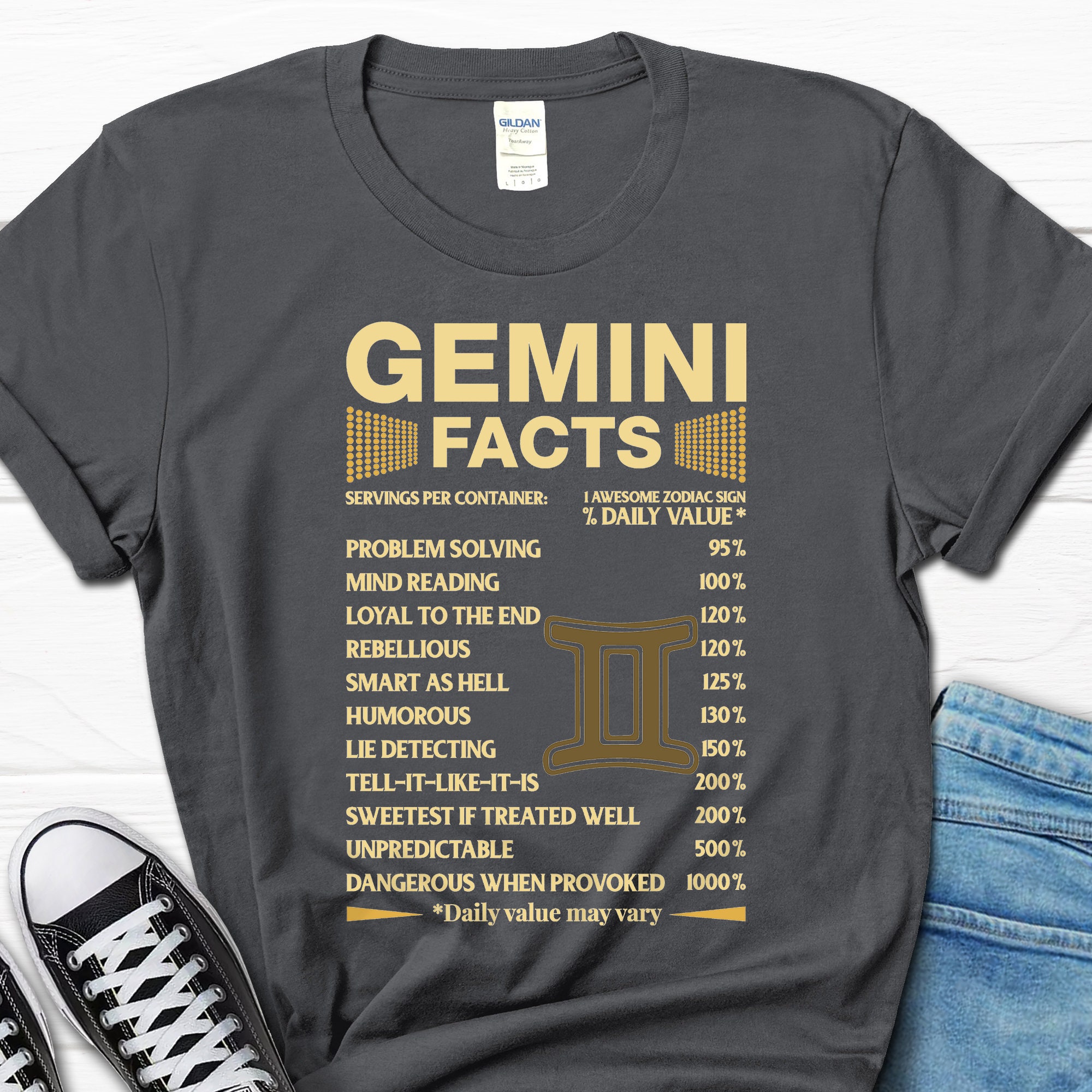 Gemini Facts Servings Per Container Zodiac Tshirt Gemini Facts Servings Per Container Zodiac Tshirt