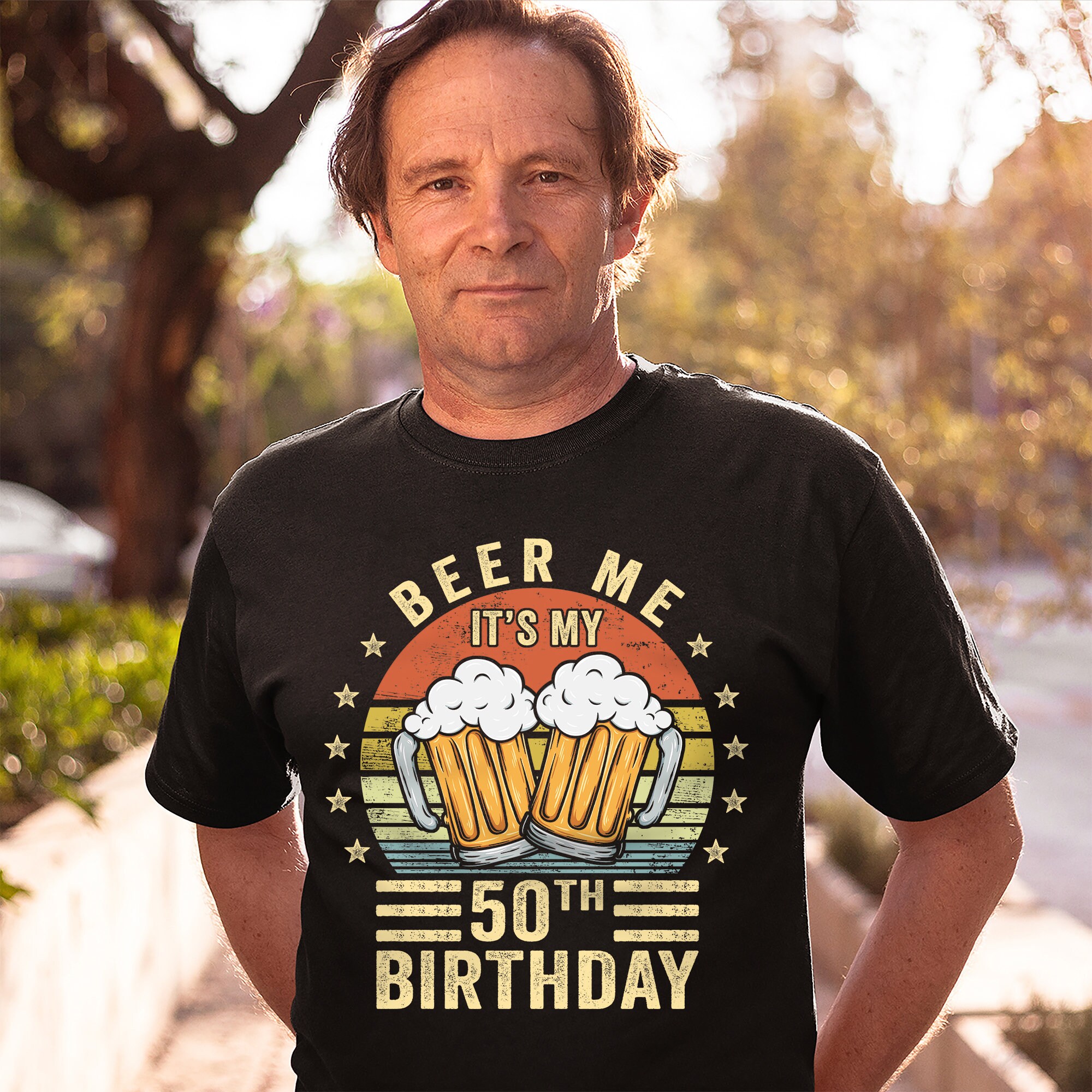 Discover Beer Me It's My 50th Birthday Shirt, 50th Birthday Vintage Gift, 50 Birthday T-Shirt