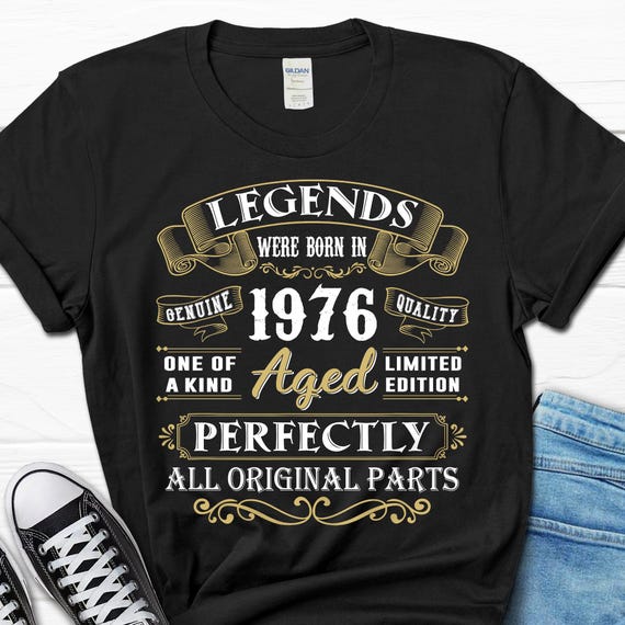 50th Birthday Gift, Born In 1976 Shirt, 50 Years Bday T-shirt for Him
