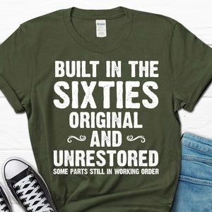 Built In The Sixties Men's TShirt Retirement shirt 60th Birthday Gift 55th Bday Shirt Party Shirt Dads Shirt Father's day gift image 5