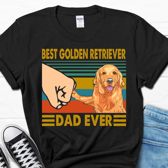 Mens Best Dog Dad Ever Golden Retriever Tshirt Father's Day Gifts Mens Best Dog Dad Ever Golden Retriever Tshirt Father's Day Gifts