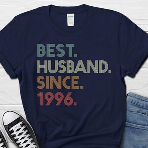 30th Wedding Anniversary Husband Gift, Husband since 1996 Shirt, 30 Years Married for Tee image 5