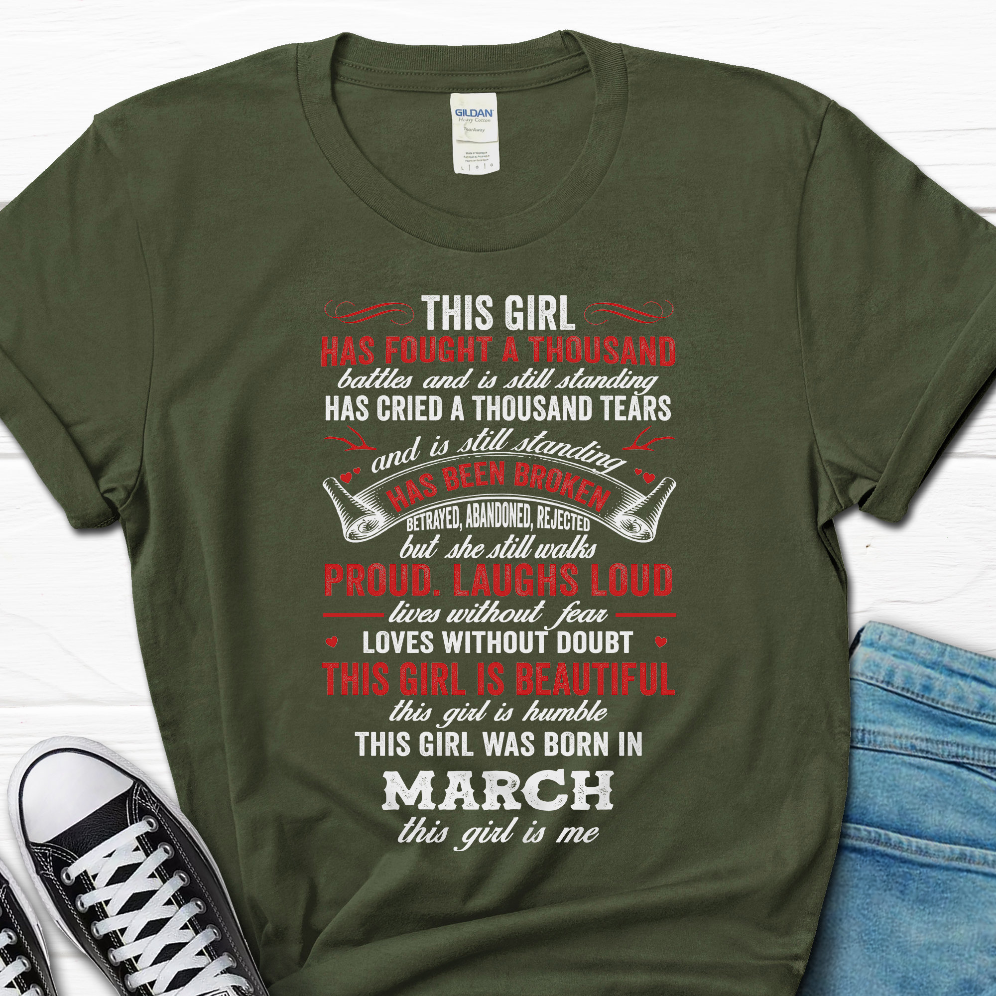 March Girl Tshirt March Birthday Womens Shirt March Etsy