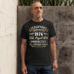 50th Birthday Gift, Born In 1976 Shirt, 50 Years Bday T-shirt for Him image 9