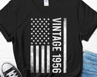 Vintage 1956 Shirt, 70th Birthday Gift from Wife, Birthday Gift for Men, Dad Birthday Tee, Turning 70 Gift, Retro Classic T-Shirt for Him