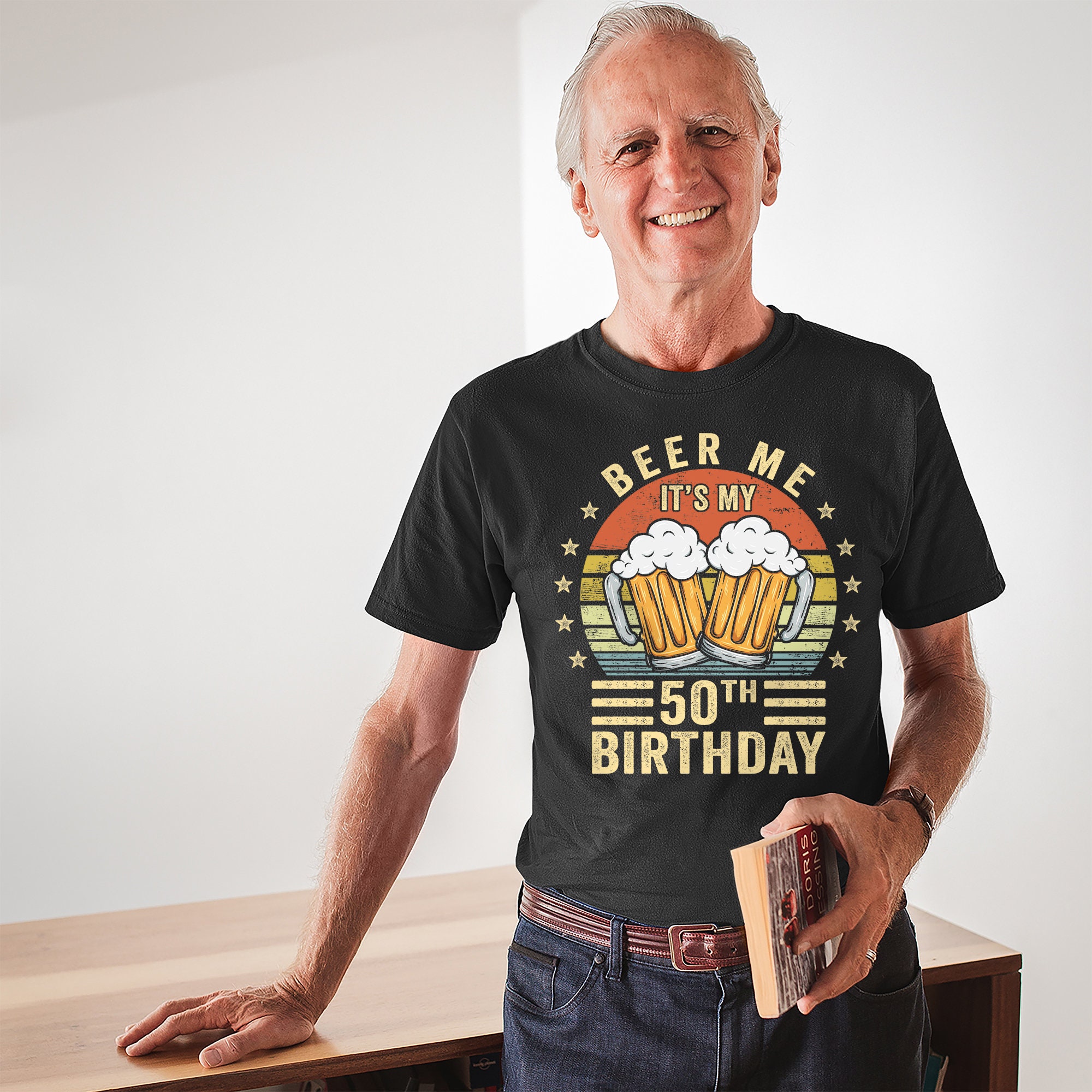 Discover Beer Me It's My 50th Birthday Shirt, 50th Birthday Vintage Gift, 50 Birthday T-Shirt