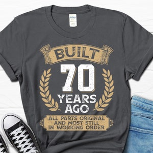 Classic Retro 70th Birthday T-Shirt For Men - Personalized 1955 Vintage Design Gift
