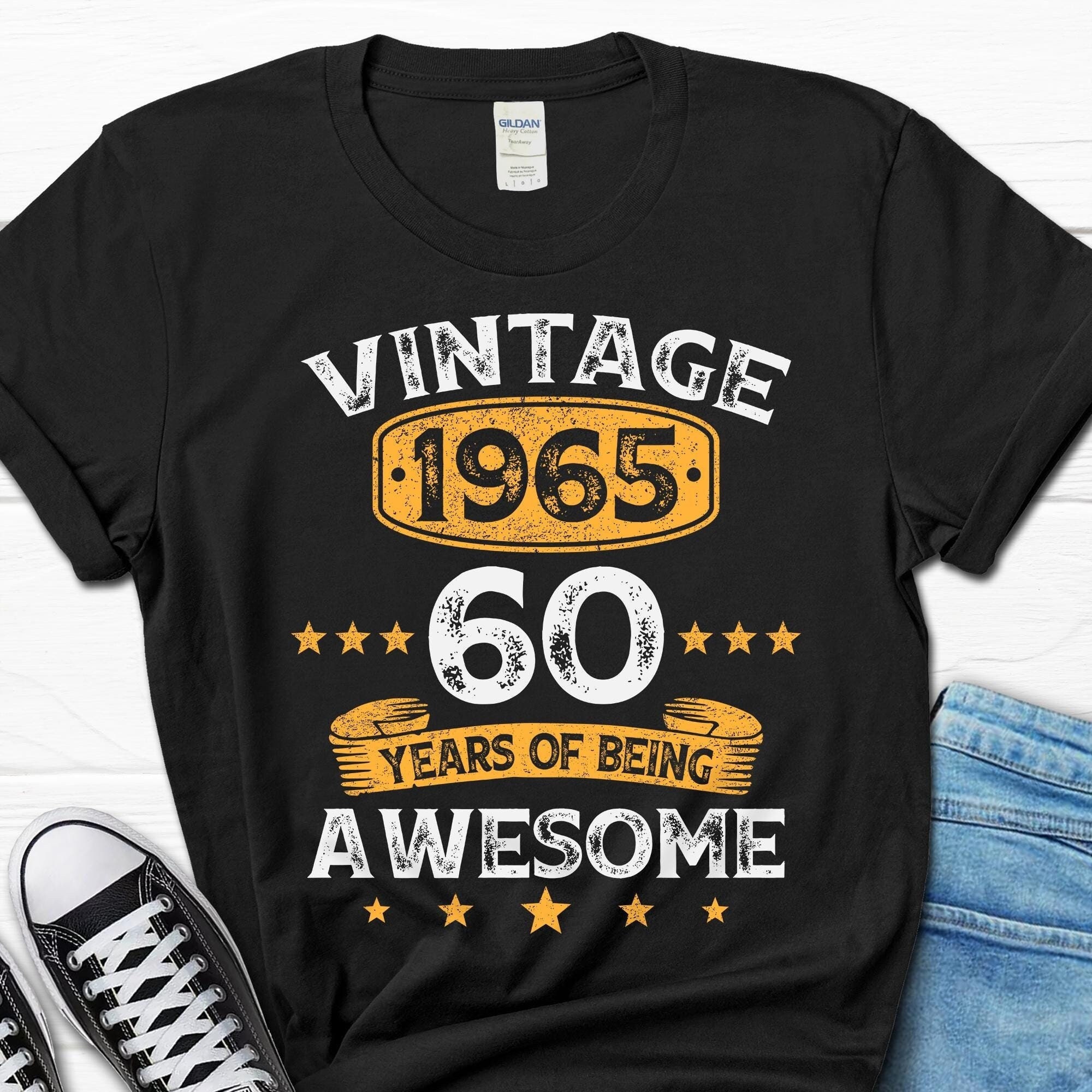 60th Birthday Gift, 60 Years Men’s Gift, 60th Birthday Shirt, 60th Bday T-shirt, 60 B-day Gifts, Turning 60 Shirt for him and her