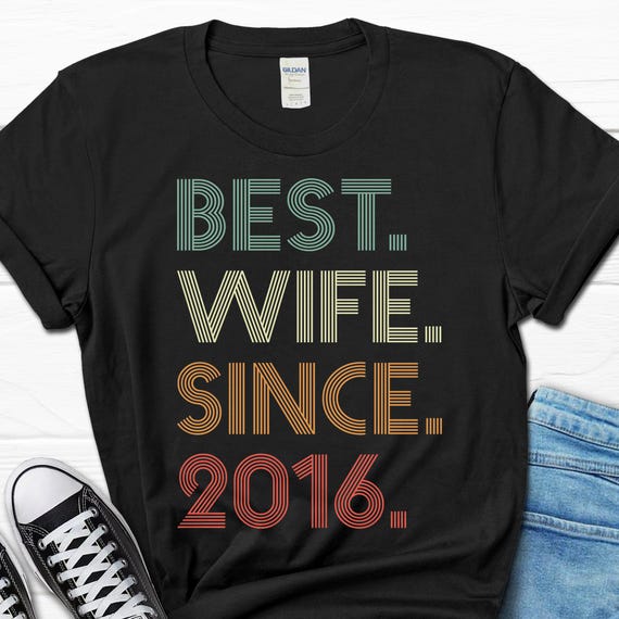 10th Wedding Anniversary Wife Shirt, Wife Since 2016 Gift, 10 Years Married for T-shirt