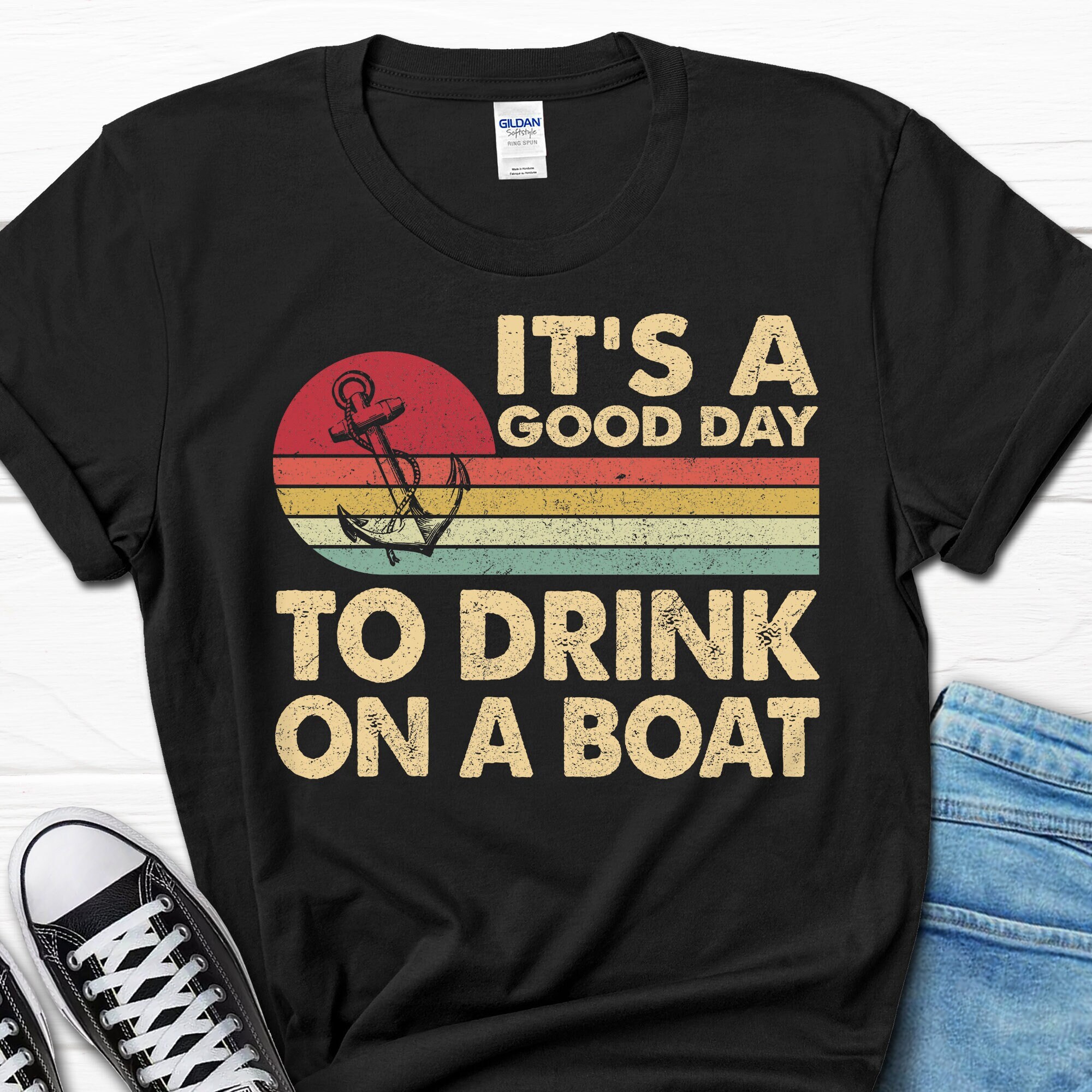 Father's Day Gift Good Day to Drink on A Boat Shirt - Etsy