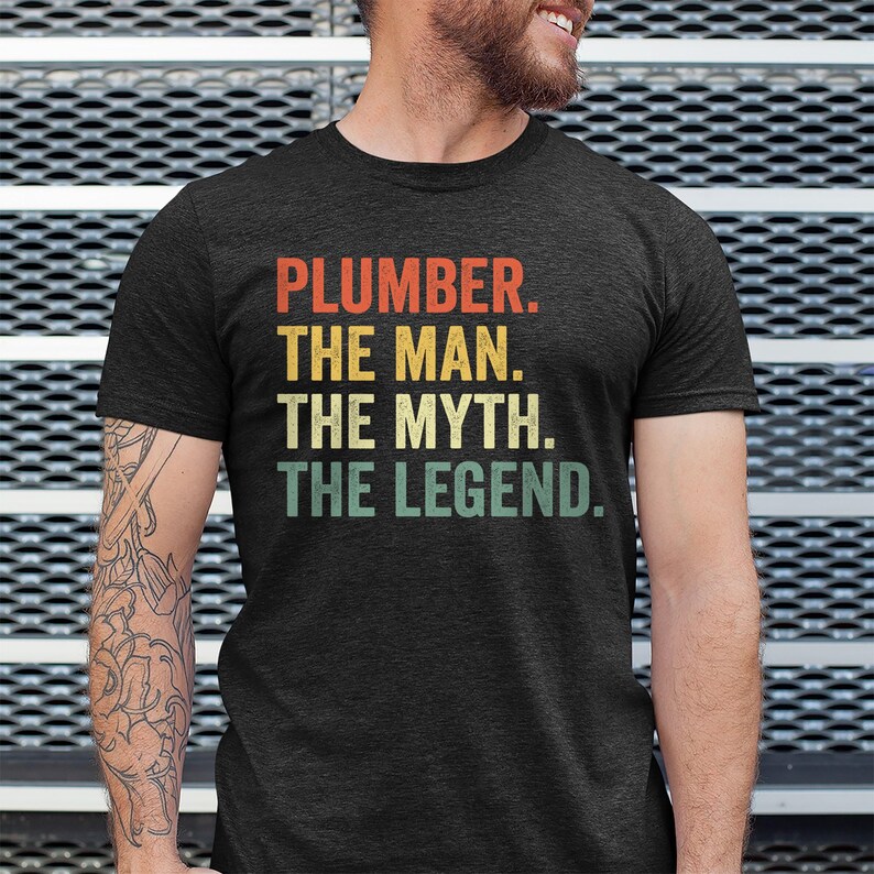 Plumber Gift From Wife, Father's Day Men's Tee, Papa Plumber Tshirt