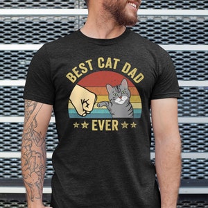 Father's Day Shirt, American Shorthair, Best Cat Dad Ever, Shorthair Cat Shirt, Shorthair Owner Gift, Cat Dad T-Shirt, Cat Lover Tee For Him image 7