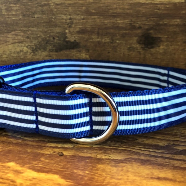 Navy Blue Dog Collar Etsy