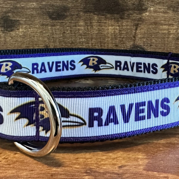 Ravens Inspired Football Handmade Stylish Dog Collar (medium/large breed)