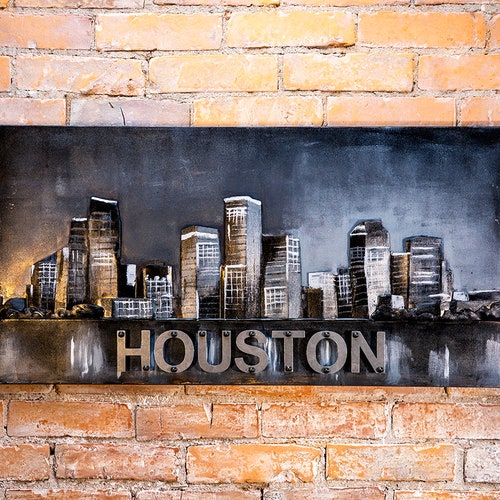 Houston Art Texas Poster Texas Wall Art Houston Poster Etsy