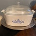 Vintage Corning Ware P-84-B 4 QT White Cornflower Pattern Baking Dish ...