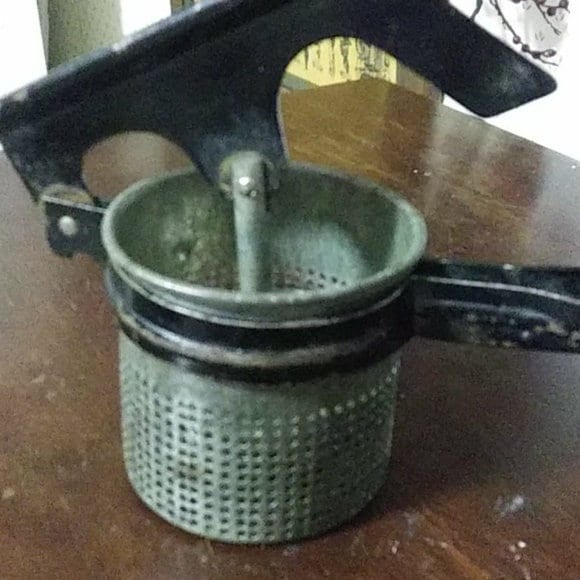 Rustic country kitchen ricer. Vintage kitchen Universal potato masher