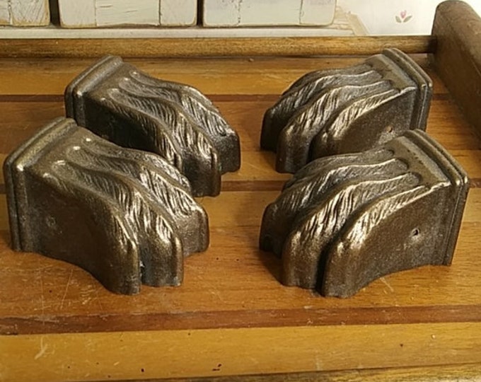 Brass Hardware Feet for Furniture Vintage Claw Foot DIY Upcycled Refinish Repair Antique