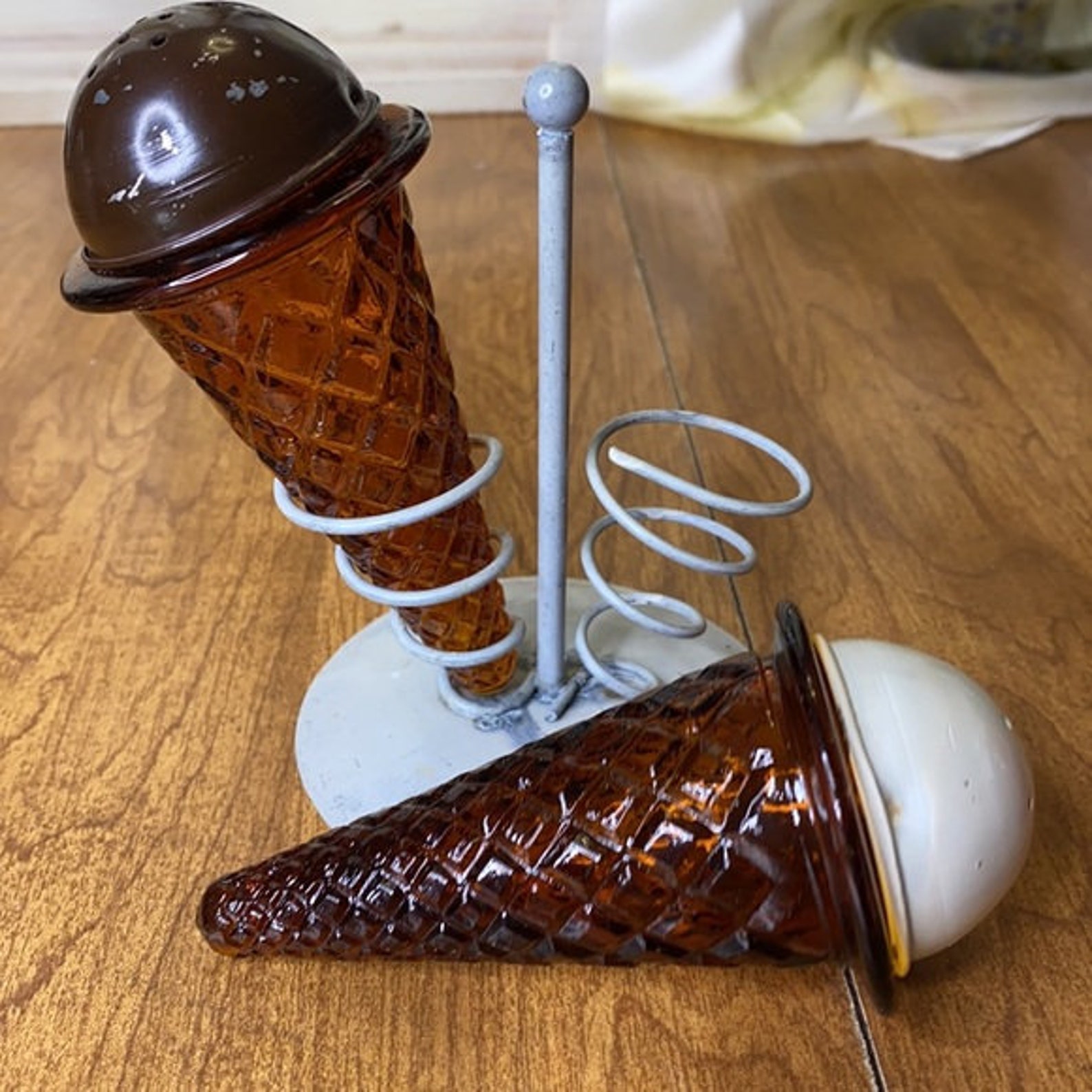 Vintage S&P Shakers Ice Cream Cone Salt and Pepper Shakers Etsy