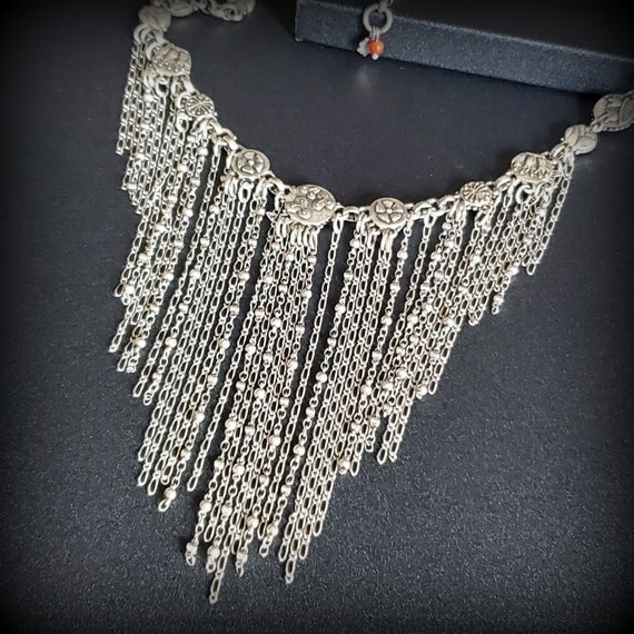 Vintage Lucky Brand multi-chain bib necklace, Sta… - image 6