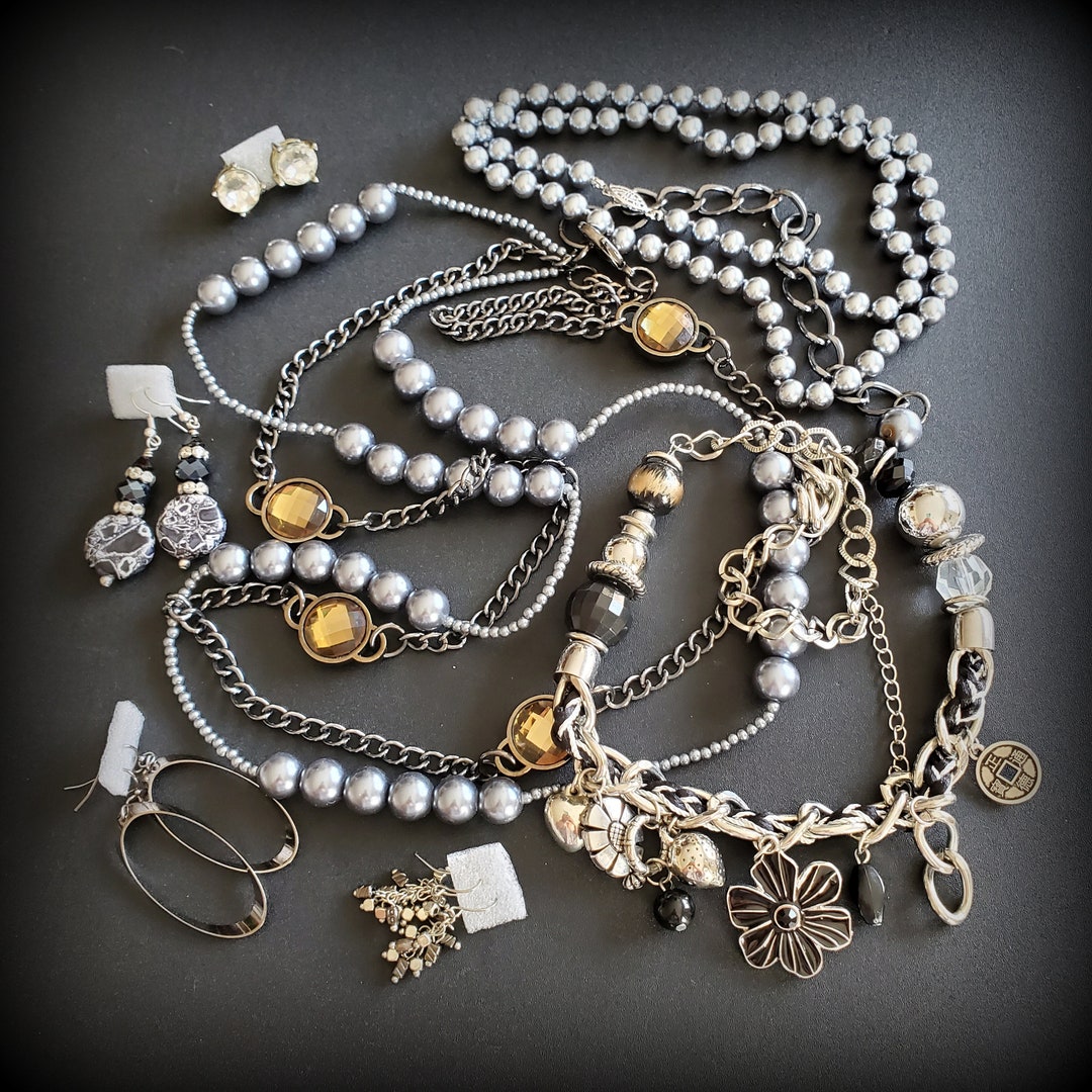 Vintage Jewelry Lot, Wearable Mixed Vintage to Now Jewelry Lot Etsy