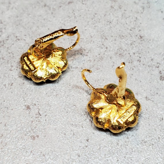 Joan Rivers jewelry, Rhinestone flower earrings c… - image 3