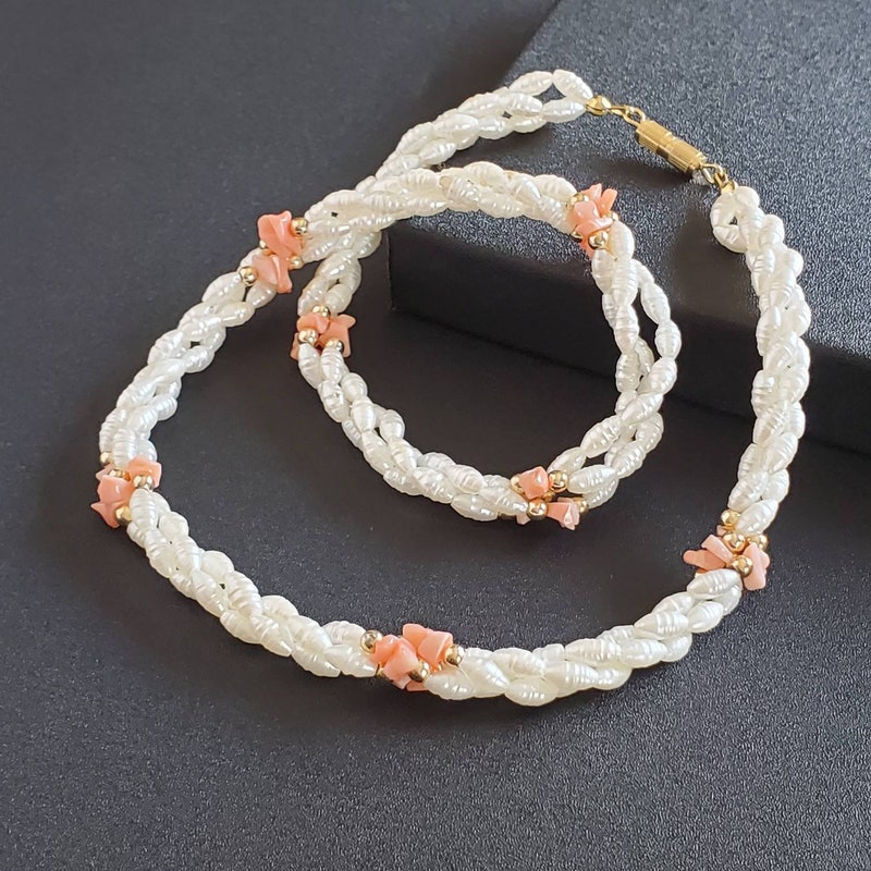 Coral Carnival Charm Necklace