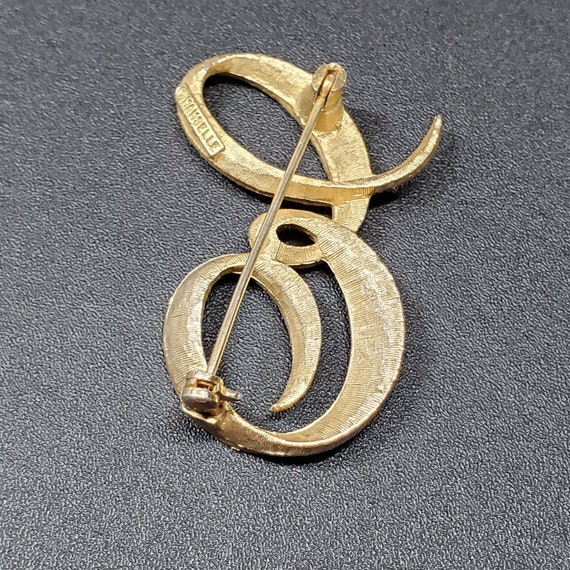 Vintage Letter E Brooch pin, E initial Stick pin … - image 4