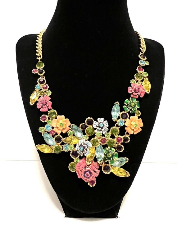 Vintage Joan Rivers necklace, Language of Flowers… - image 2