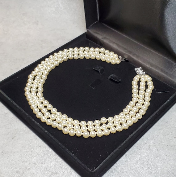 JBK Vintage pearl necklace 60th birthday gifts for wo… - Gem