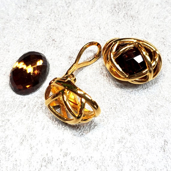 Vintage Joan Rivers interchangeable earrings, dom… - image 5