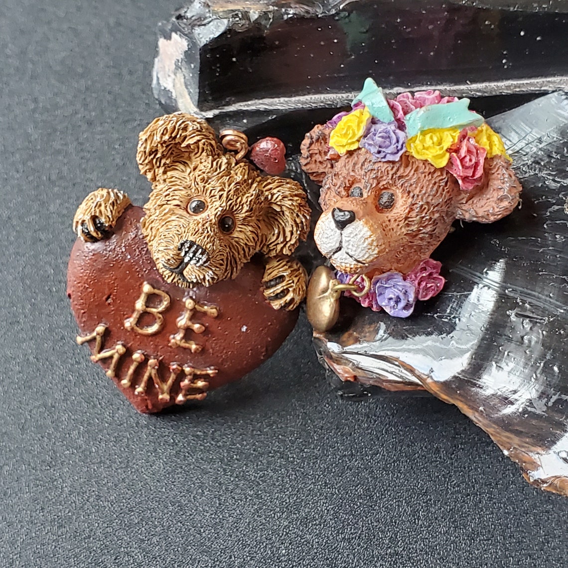 2 Teddy Bear Brooch Vintage Boyd's Brooch Brown Bear Be Etsy