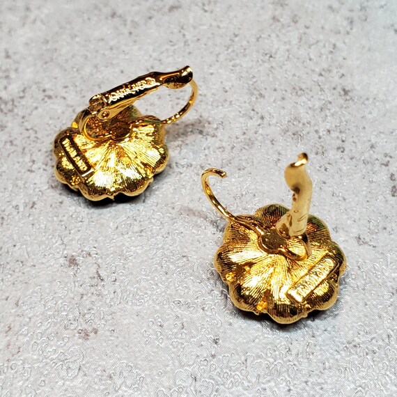 Joan Rivers jewelry, Rhinestone flower earrings c… - image 9