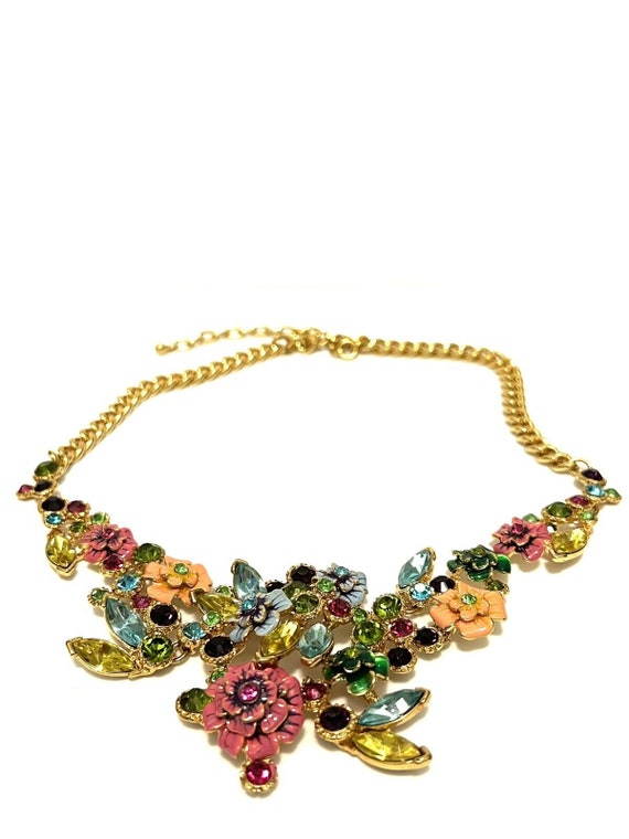 Vintage Joan Rivers necklace, Language of Flowers… - image 8