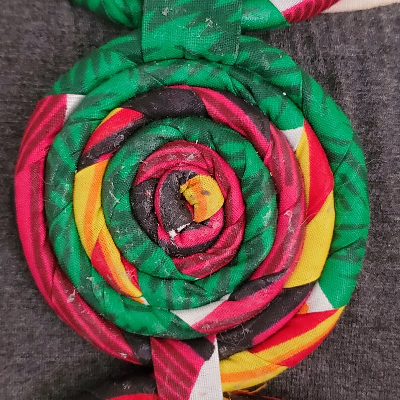 Ankara Necklace African Print Fabric Twist Rope Necklace Etsy