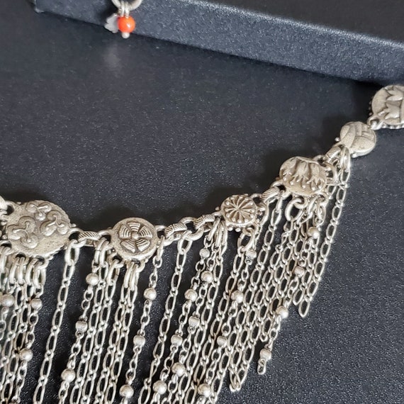 Vintage Lucky Brand multi-chain bib necklace, Sta… - image 8