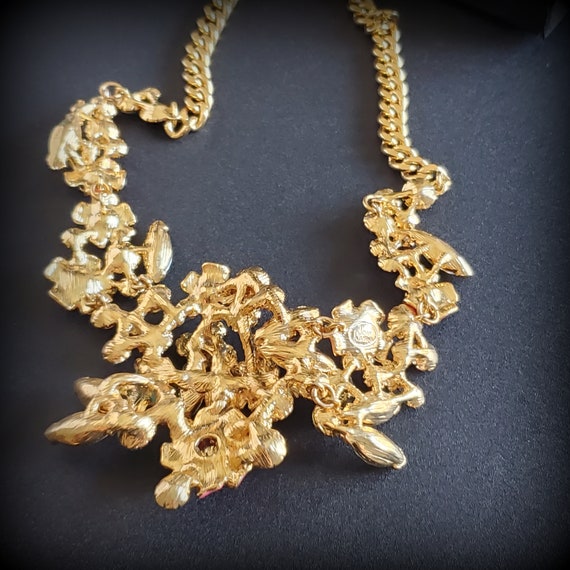 Vintage Joan Rivers necklace, Language of Flowers… - image 9