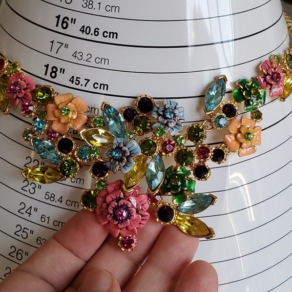 Vintage Joan Rivers necklace, Language of Flowers… - image 10