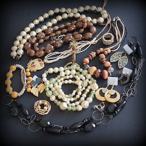 Vintage jewelry lot, Wearable mixed vintage to now jewelry lot