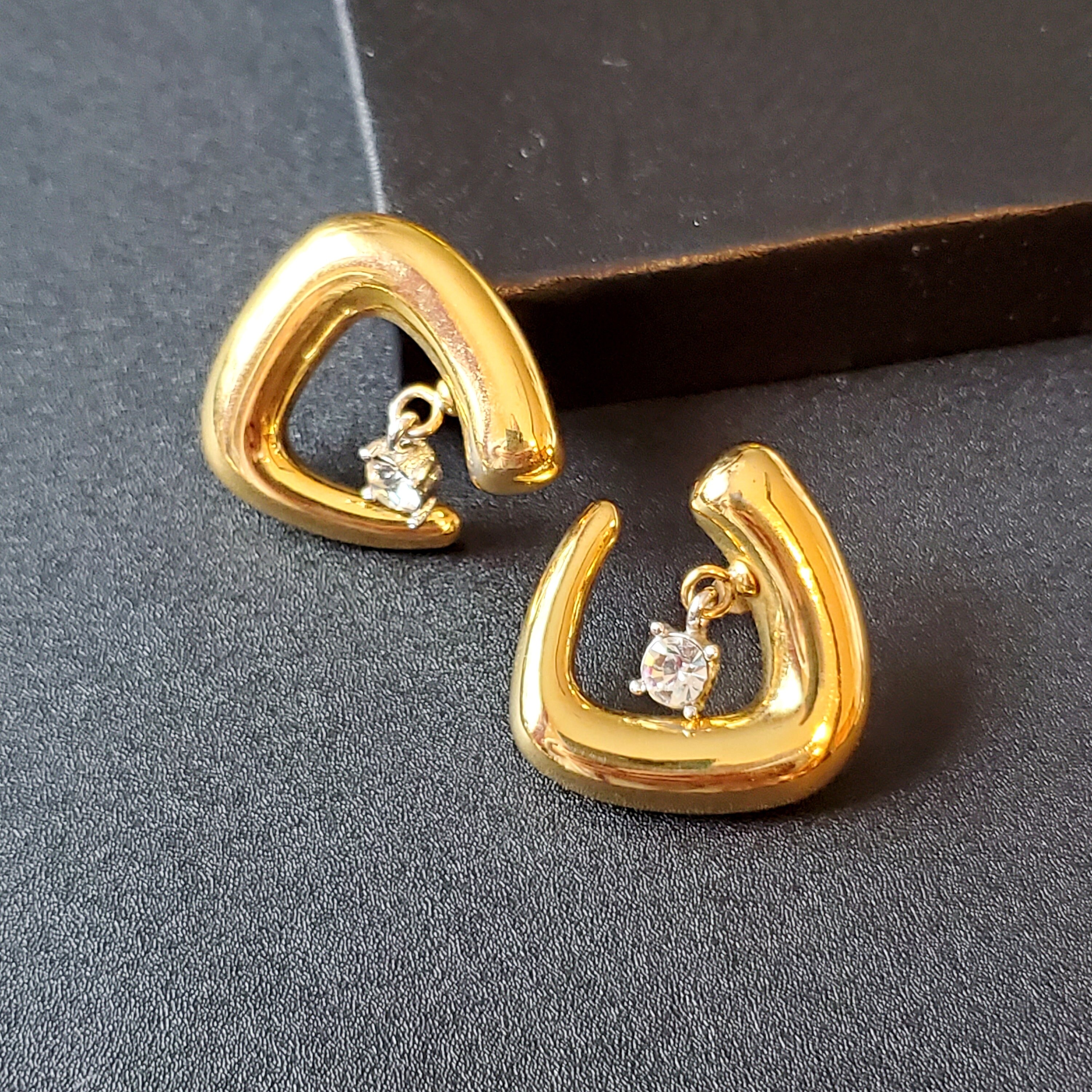 Vintage Avant Garde Earrings Extra Large Clip on Earrings Etsy