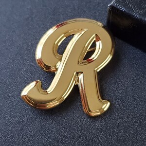 Letter R Brooch Monogram Initial Vintage Brooch Pin - Etsy