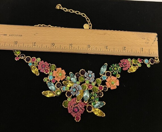 Vintage Joan Rivers necklace, Language of Flowers… - image 4