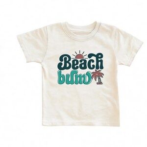 Beach Bum Toddler Tee: Summer Vacation Outfit, Bella + Canvas Cotton