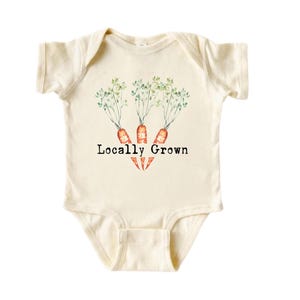 Carrot Heart Baby Bodysuit & Kids Tee: Organic Farm Design