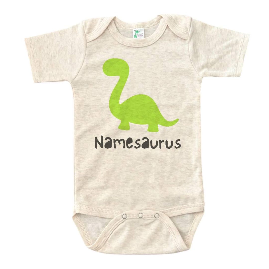 Personalized Name+saurus Baby Bodysuit & Toddler T-shirt , Custom ...